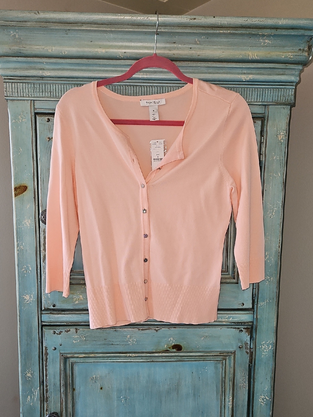 NWT Light Pink Button-Front Cardigan